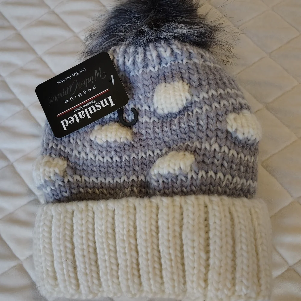 insulated Thermo wear fluffy beanie stylish